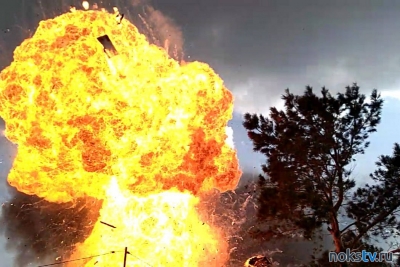 Пожар и мощный взрыв газа в доме в Аккермановке (Видео и фото)