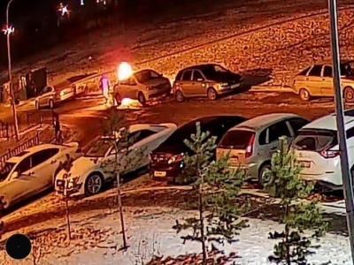Оренбуржец под покровом ночи поджог чужой автомобиль. Его искали целый месяц и таки нашли (Видео)