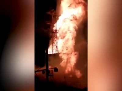 В МЧС назвали предполагаемую причину крупного пожара на нефтяной скважине в Грачевском районе