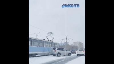 Две аварии на Советской парализовали движение трамваев