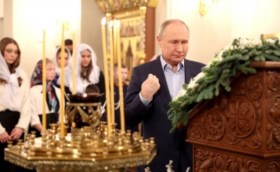 Владимир Путин поздравил православных христиан с Рождеством Христовым