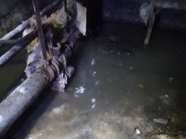 Подвалы затоплены нечистотами