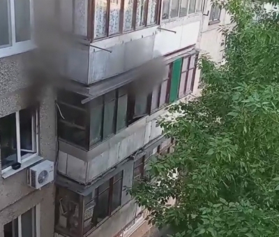 В Новотроицке загорелась квартира