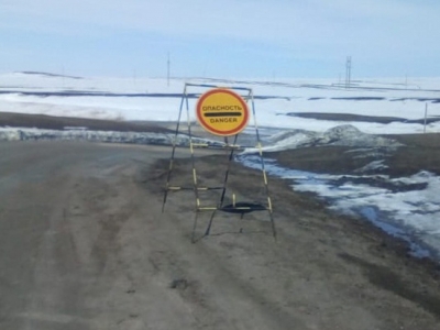 В Новоорском районе из-за паводка перекрыли мост