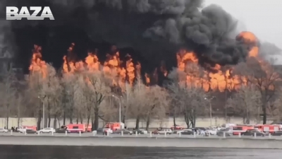 В Санкт-Петербурге на «Невской мануфактуре» произошел сильный пожар