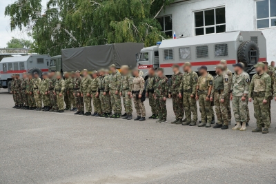 В Оренбурге встретили росгвардейцев - участников специальной военной операции