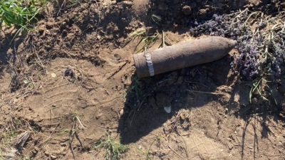 На границе Оренбуржья и Казахстана нашли снаряд