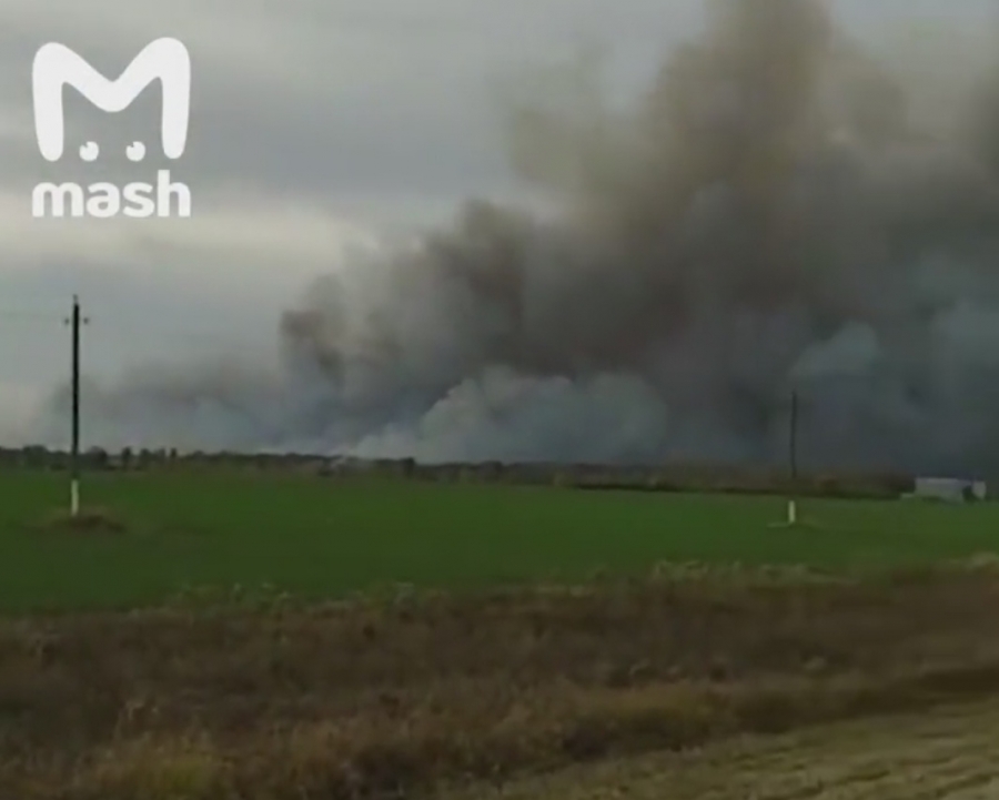 На территории воинской части под Рязанью загорелось хранилище снарядов (Видео)