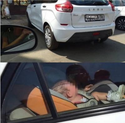 В Бузулуке родители оставили ребенка в закрытом автомобиле на жаре в +35°С