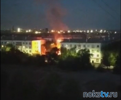 В Новотроицке ночью произошел пожар