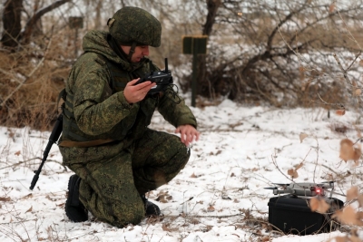 Мотострелки ЦВО отработали отражение атак FPV-дронов условного противника на военные объекты под Оренбургом