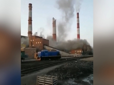 В Тамбове на ТЭЦ произошло обрушение. Половина жителей города осталась без горячей воды и отопления (Видео)