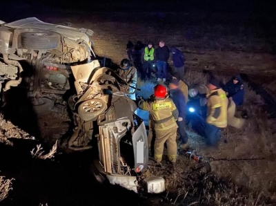 Смерть на трассе в Оренбуржье: большегруз протаранил легковой автомобиль