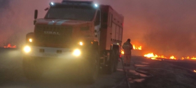 Пожарные из Оренбуржья отправились в Тюменскую область для борьбы огнем
