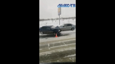 На выезде из Новотроицка произошло массовое ДТП (Видео)