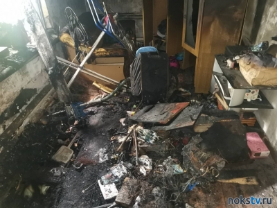 В Новотроицке произошел пожар в двухквартирном жилом доме