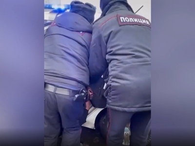 «Довели до истерики»: Пятеро полицейских скрутили школьницу за переход в неположенном месте (Видео)