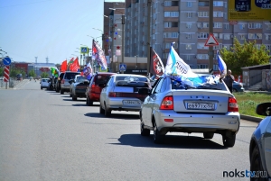 В Новотроицке состоялся автопробег, посвященный Дню Победы