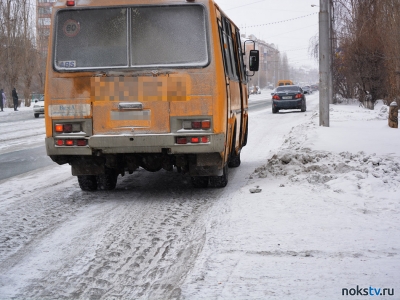 В Новотроицке из-за гололеда отменили движение маршрутного автобуса
