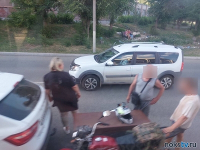 В Новотроицке мотоцикл столкнулся с иномаркой