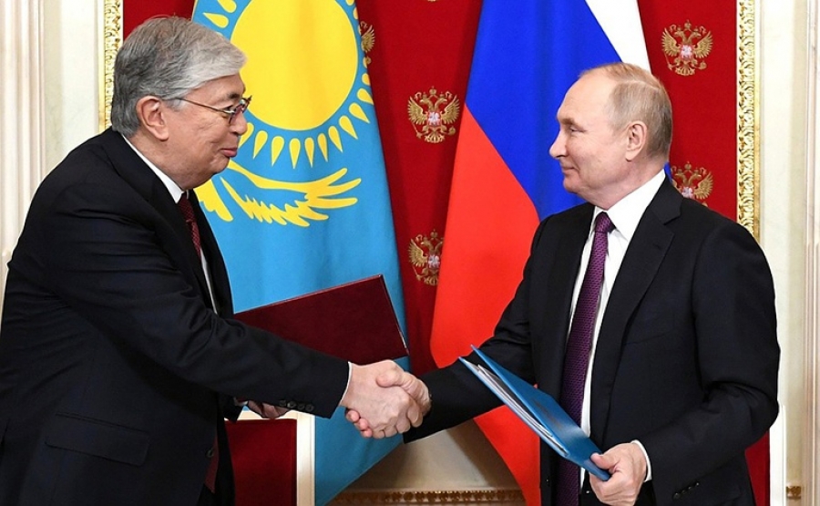 Путин и Токаев подписали план сотрудничества на три года