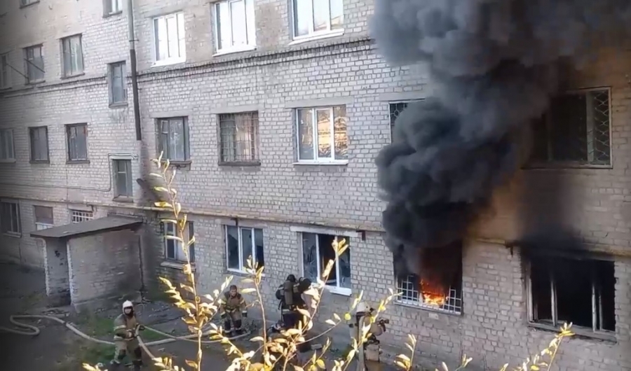В общежитии вспыхнул пожар