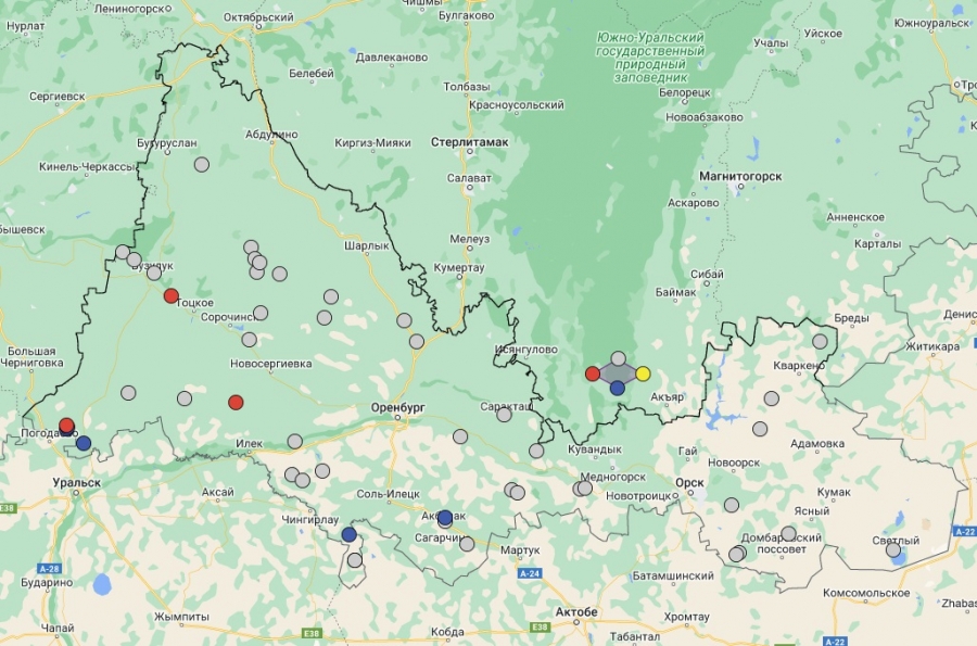 Жители Оренбуржья в онлайн режиме могут узнать, где затоплены дороги