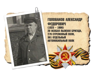 Голованов Александр Федорович