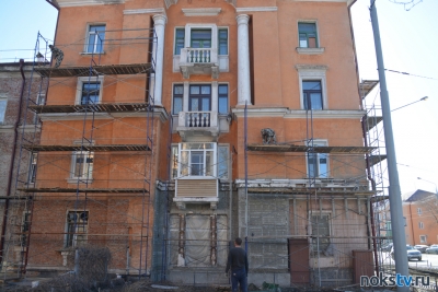 На Советской вновь начался ремонт фасадов