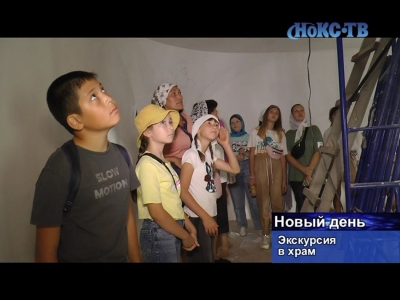 Дети приняли участие в росписи Благовещенского храма