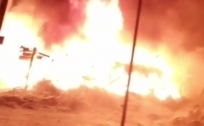 СМИ: Палатки с вещами военнослужащих сгорели на полигоне под Оренбургом (Видео)