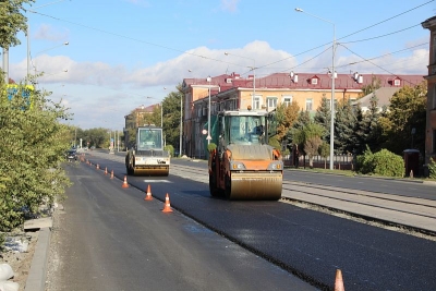 На улице Советской проходит заключительный этап дорожных работ