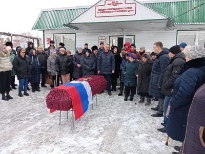 В Оренбуржье простились с бойцом ЧВК «Вагнер», который погиб в ходе СВО в Украине