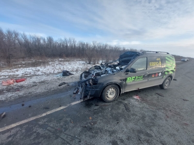 На трассе Оренбург-Самара легковушка столкнулась с грузовиком