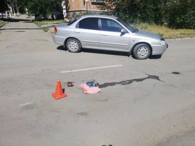 В Новотроицке иномарка сбила велосипедиста