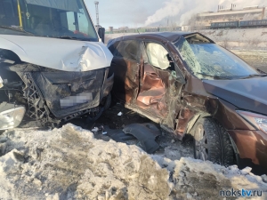 Пассажирская маршрутка «Орск-Новотроицк» попала в аварию