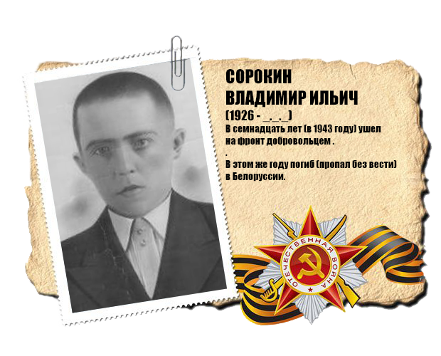 Сорокин Владимир Ильич